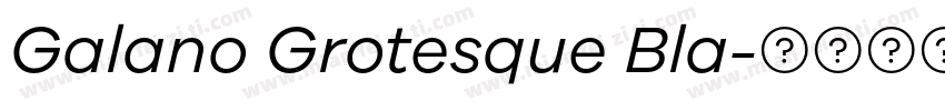 Galano Grotesque Bla字体转换